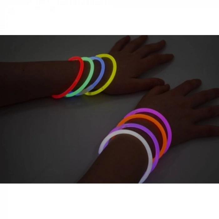 VipMarketim Karanlıkta Yanan Parlayan Fosforlu Glow Çubuk Bileklik 50 Adet