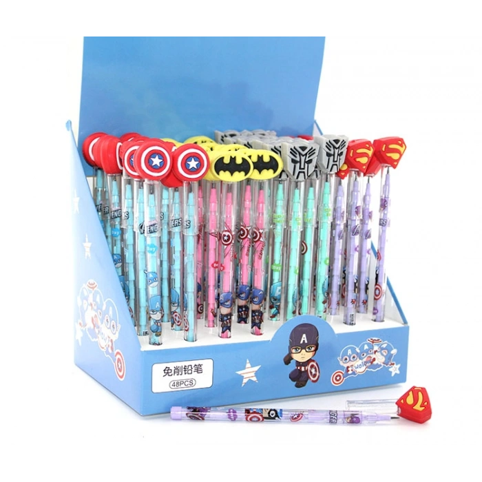 VipMarketim Karışık Kahraman Figürlü Yumurtlayan Kalem Model 3