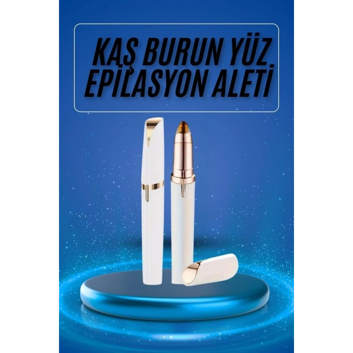 VipMarketim Kaş Bıyık Epilasyon Aleti İnce Uçlu Yüz Için Tüy Alıcı Pilli