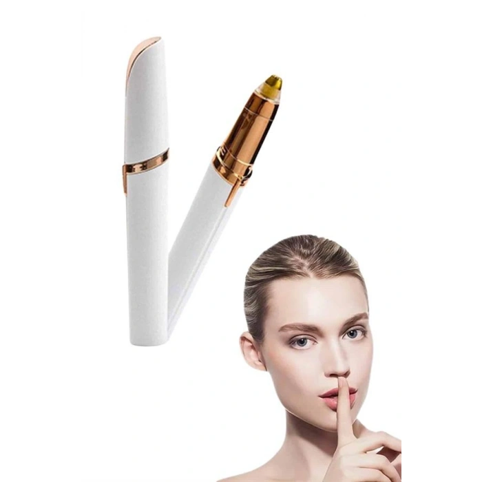 VipMarketim Kaş Bıyık Tüy Epilasyon Aleti Pilli Yüz Kaş Epilatör Kıl Tüy Alma Epilasyon