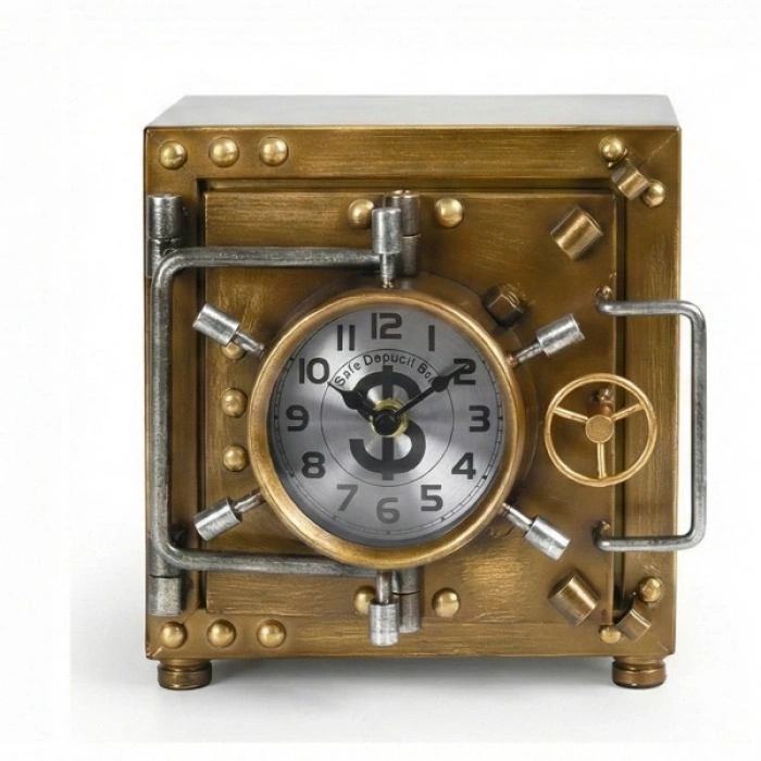 VipMarketim Kasa Tasarımlı Masaüstü Saat