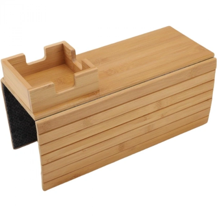 VipMarketim Katlanabilir Ahşap Koltuk Yanı Kanepe Tepsisi