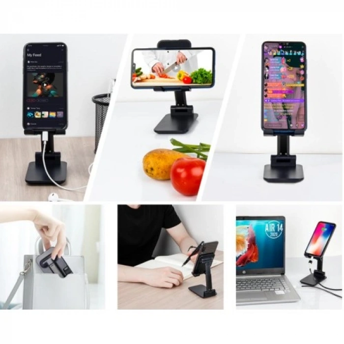 VipMarketim Katlanabilir Masaüstü Telefon Tutucu Stand CM-449