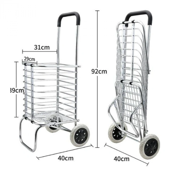 VipMarketim Katlanabilir Taşınabilir Alışveriş ve Taşıma Arabası