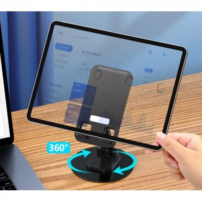 VipMarketim Katlanabilir Telefon Tutucu Stand Yuvarlak Tabanlı CM-074