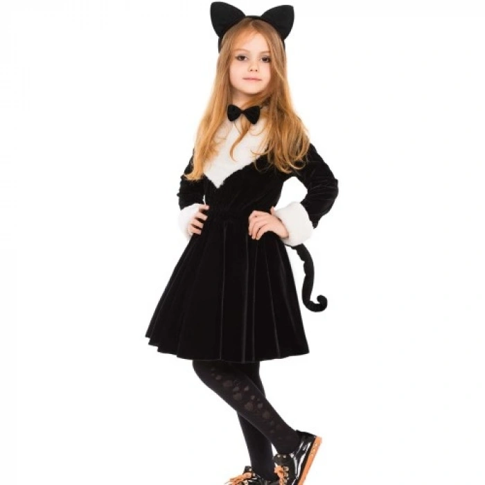 VipMarketim Kedi Kostüm Taç Kuyruk Papyon Seti 1 Adet