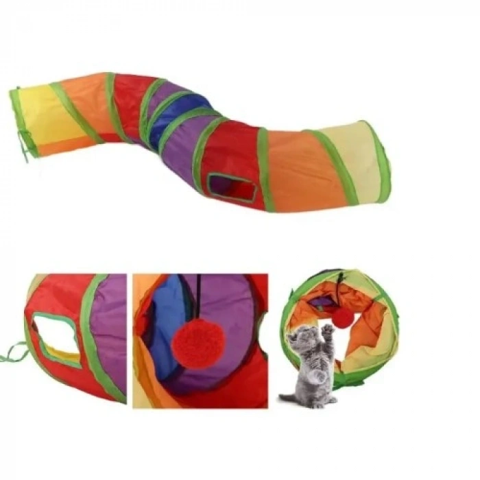VipMarketim Kedi Oyun Tüneli 125 cm