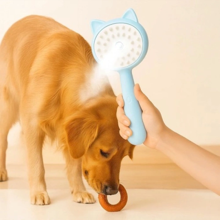 VipMarketim Kedi ve Köpekler İçin Buharlı Masaj Fırçası