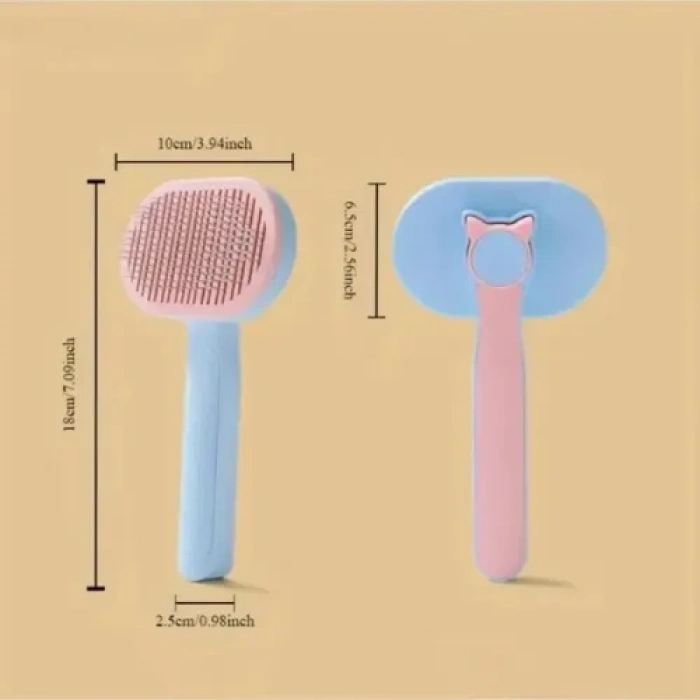 VipMarketim Kedi ve Köpekler İçin Kendini Temizleyen Tüy Fırçası