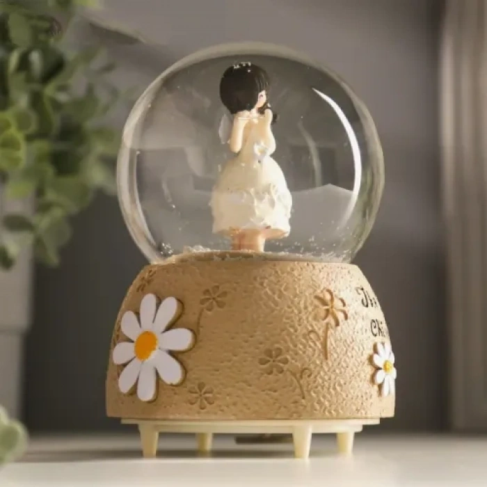 VipMarketim Kemancı Kız Kar Küresi Orta Boy