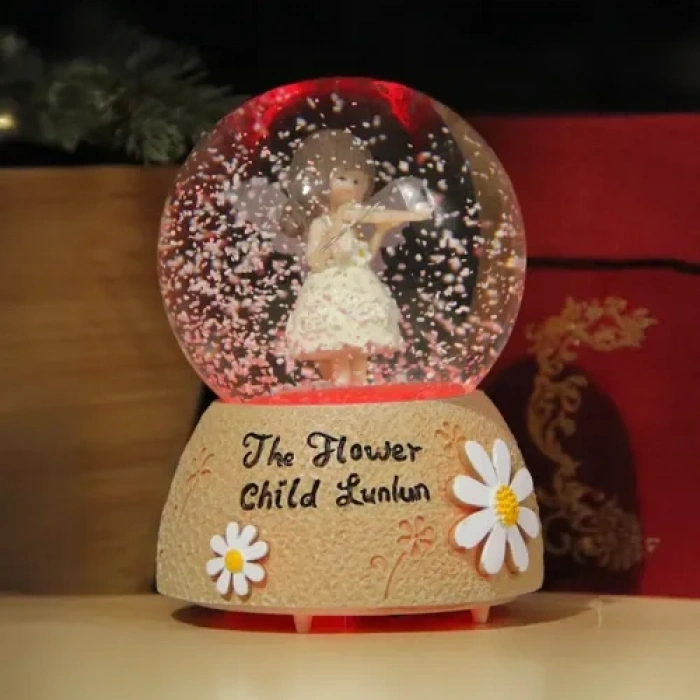 VipMarketim Kemancı Kız Kar Küresi Orta Boy