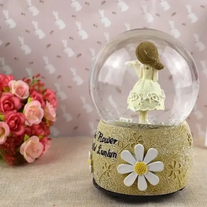 VipMarketim Kemancı Kız Kar Küresi Orta Boy