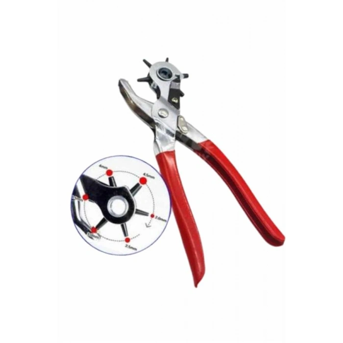 VipMarketim Kemer Delme Pensesi 6 Farklı Boyutta Kemer Delici Ev Deri Kemer