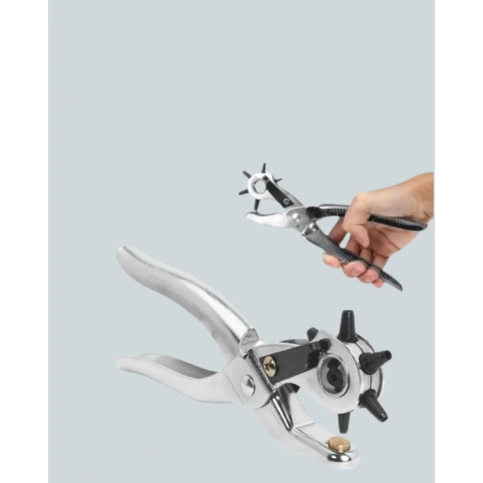 VipMarketim Kemer Delme Pensesi Çok Amaçlı 6 Farklı Delik Boyu Ayarlı Deri Delme Aleti