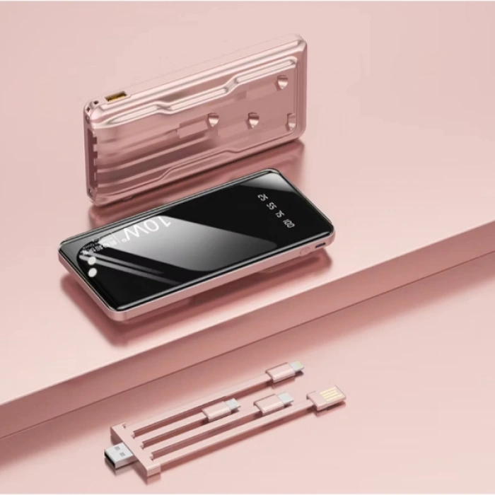 VipMarketim Kendinden Kablolu 10.000 mAh Powerbank