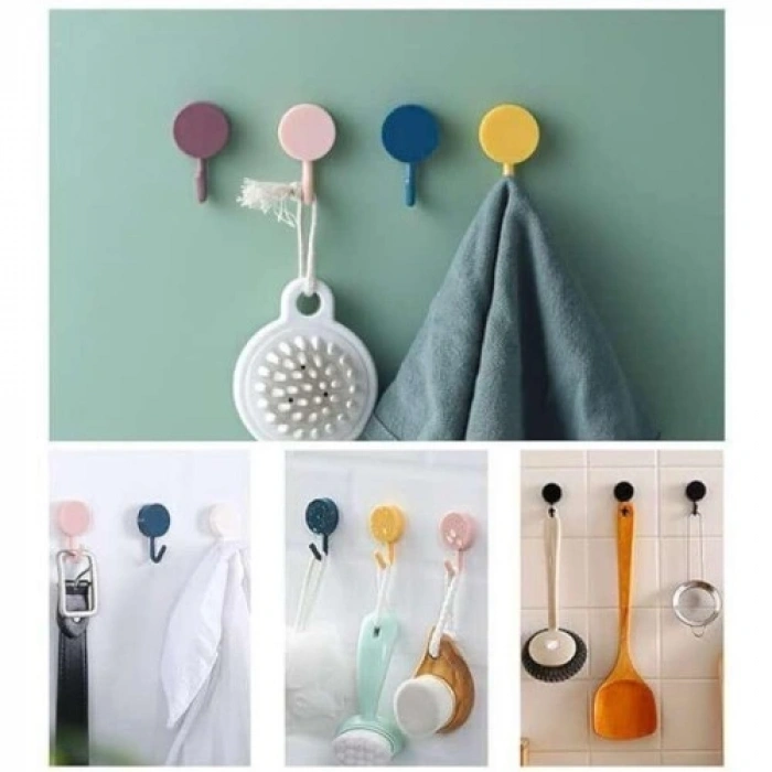 VipMarketim Kendinden Yapışkanlı Renkli Duvar Askısı