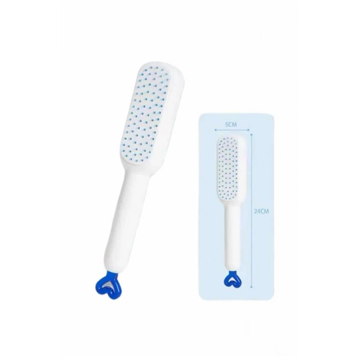 VipMarketim Kendini Temizleyen Tarak Fırça Geri Çekilebilir Evcil Hayvana Uygun Sıkı Dişli