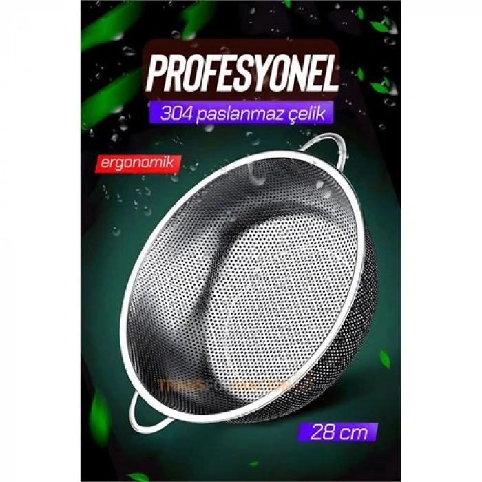 VipMarketim Kevgir 304 Paslanmaz Çelik Mink Design