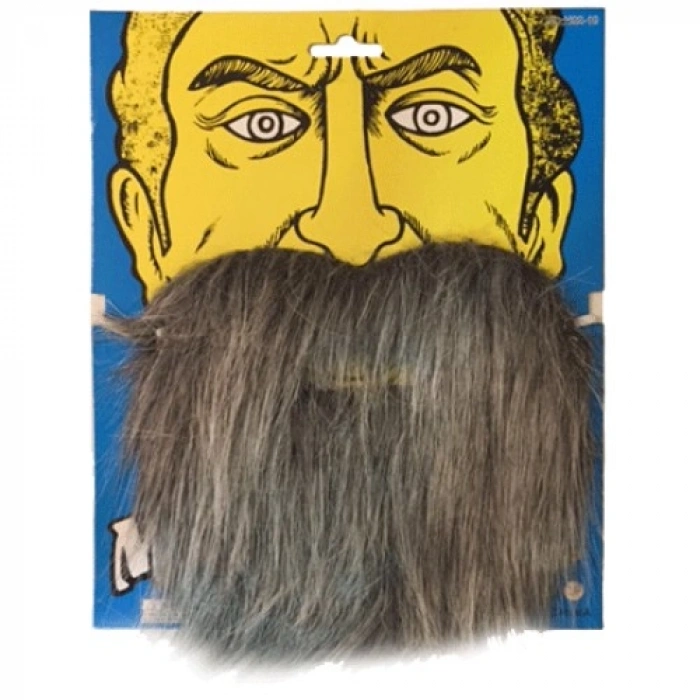 VipMarketim Kırçıllı Korsan Sakalı Gri Renk Takma Sakal