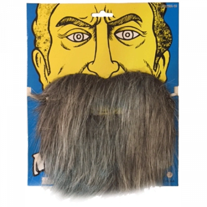 VipMarketim Kırçıllı Korsan Sakalı Gri Renk Takma Sakal