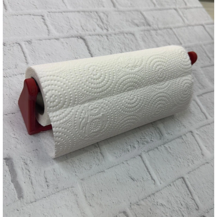 VipMarketim Kırmızı Peçete Askısı Mutfak Duvar Tipi Peçetelik Organizer