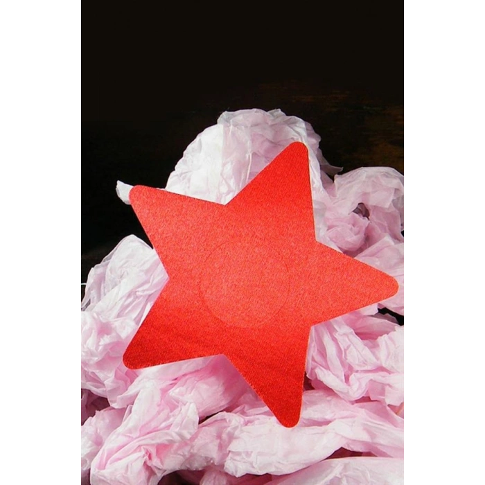 VipMarketim  Kırmızı Yıldız Şeklinde Fantezi Göğüs Ucu Kapatıcı