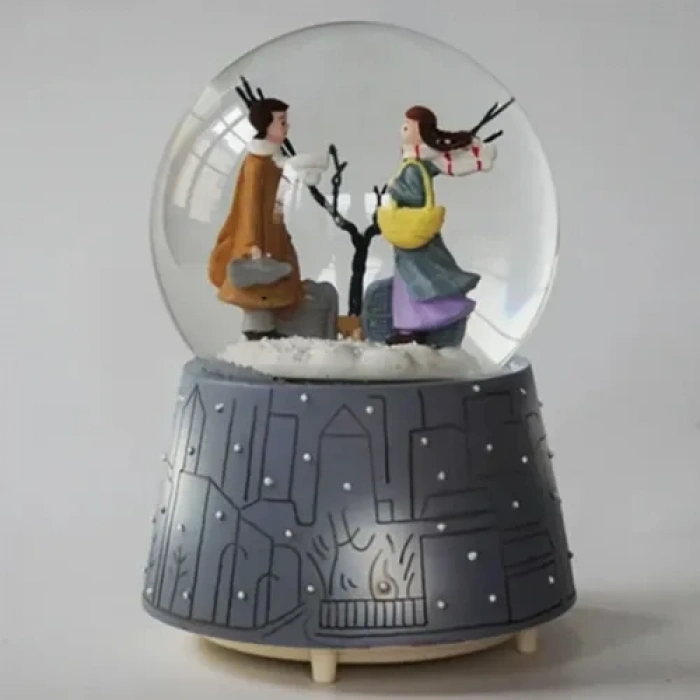 VipMarketim Kış Masalı Kar Küresi Orta Boy