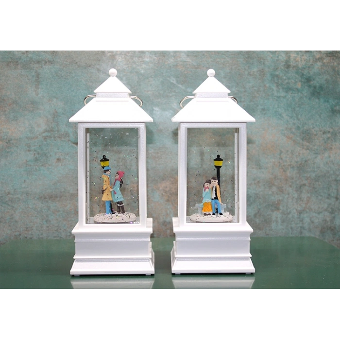 VipMarketim Kış Masalı Tasarımı Işıklı Müzikli Kar Küresi