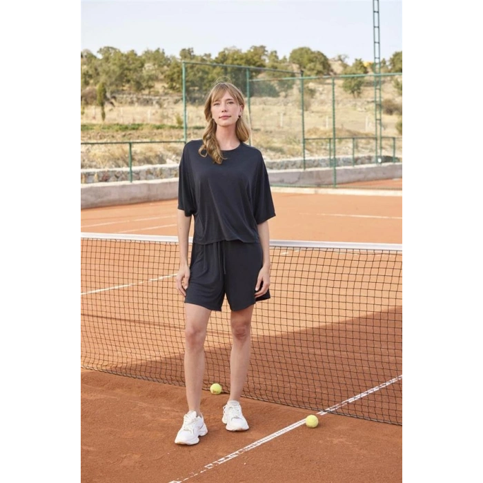 VipMarketim Kısa Kollu Bisiklet Yaka Alt Üst Takım