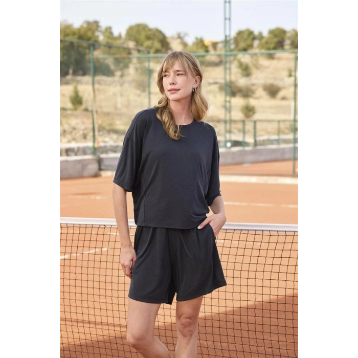 Vipmarketim Kısa Kollu Bisiklet Yaka Alt Üst Takım