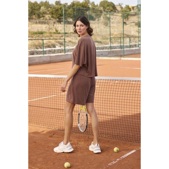 VipMarketim Kısa Kollu Bisiklet Yaka Alt Üst Takım