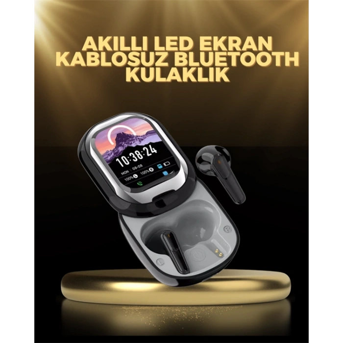 VipMarketim Kişiselleştirilebilir LED Ekranlı Bluetooth Kulaklık – Oyun & Müzik Modlu