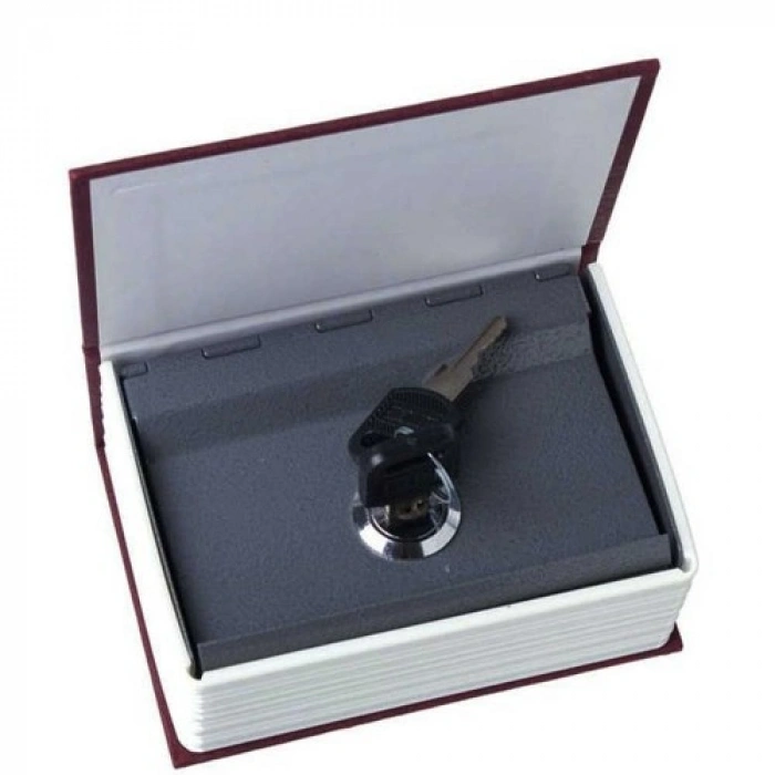 VipMarketim Kitap Şeklinde Mini Boy Kilitli Kasa ve Kumbara