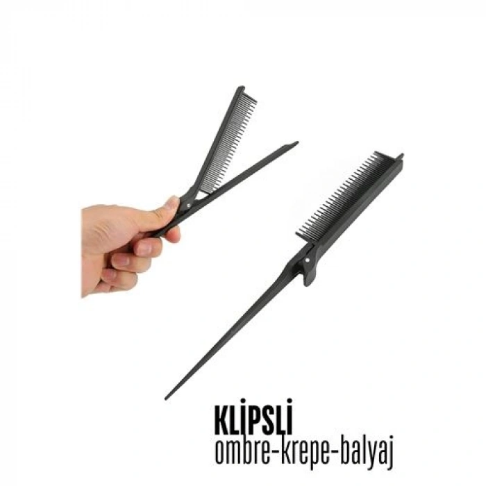 VipMarketim Klipsli Krepe Ombre Balyaj Tarağı Solingen