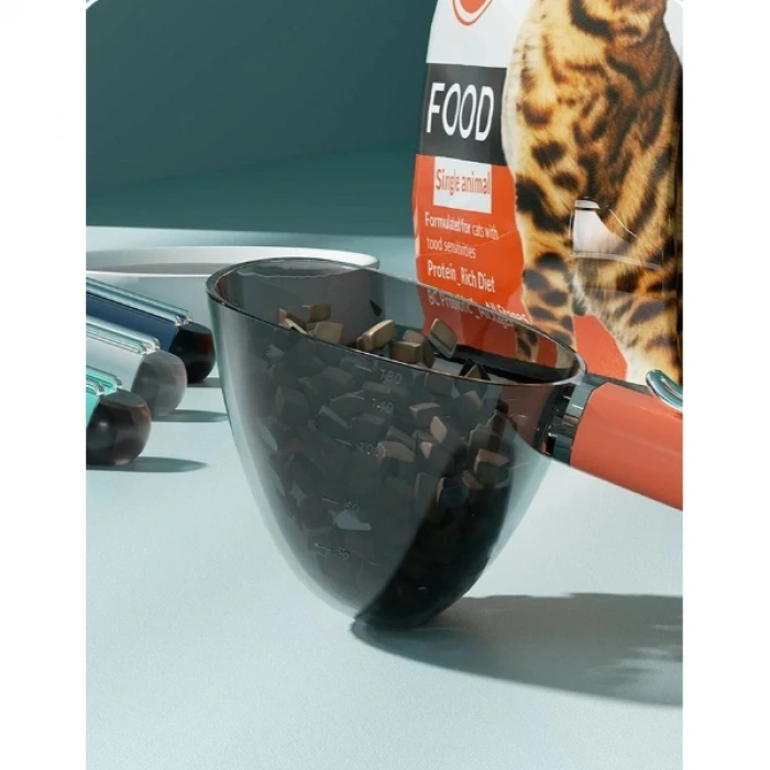 VipMarketim Klipsli Ölçekli Kedi Köpek Mama Küreği