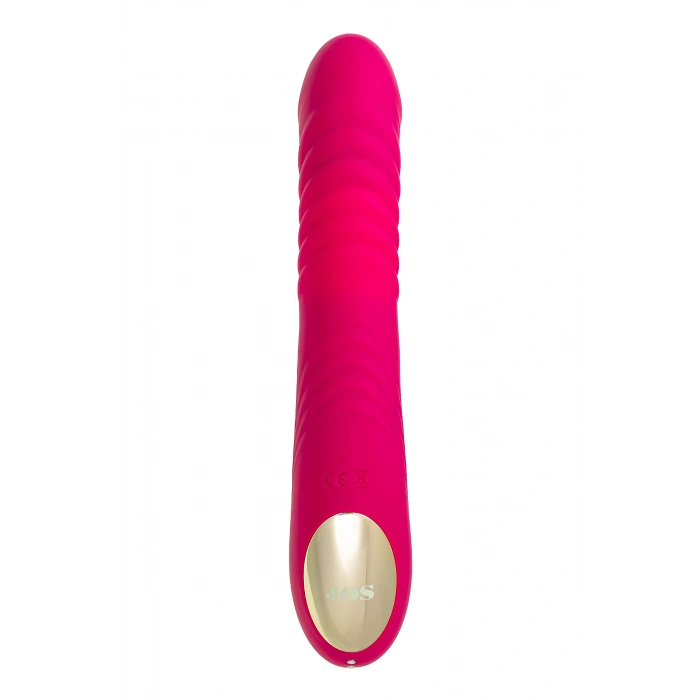 VipMarketim Klitoral uyarıcılı vibratör JOS Seri, silikon, pembe, 22 cm