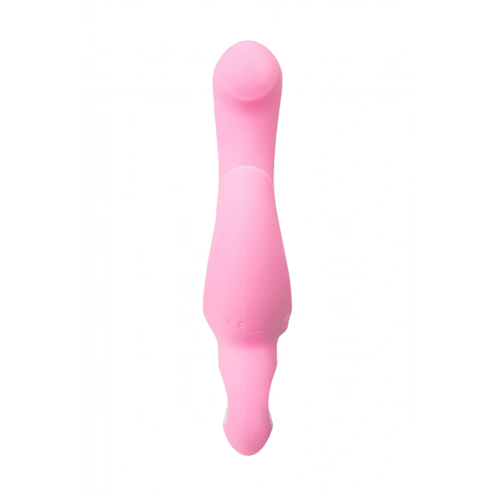 VipMarketim Klitoral Uyarıcılı Vibratör Jos Twistme, Silikon, Pembe, 19,5 Cm
