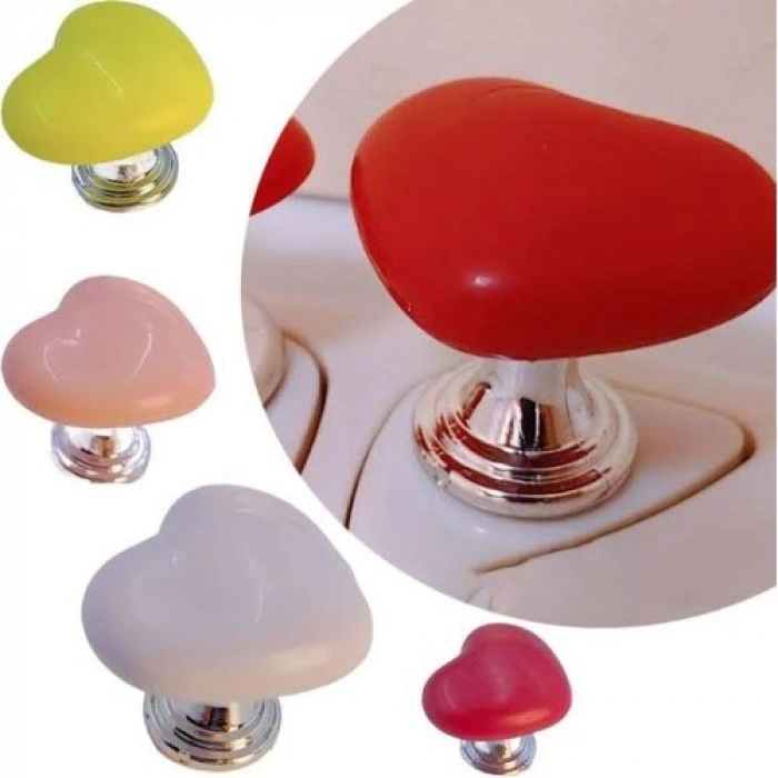 VipMarketim Klozet Sifon Tuşu Kalp Tasarımlı