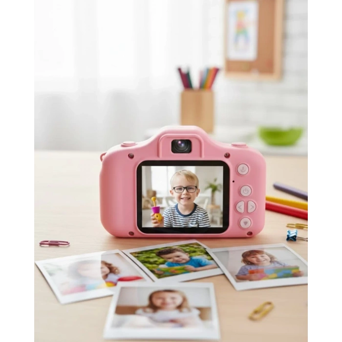 VipMarketim Kompakt Dijital Kamera HD Video ve Fotoğraf Kayıt Özellikli USB Şarjlı Mini Cihaz