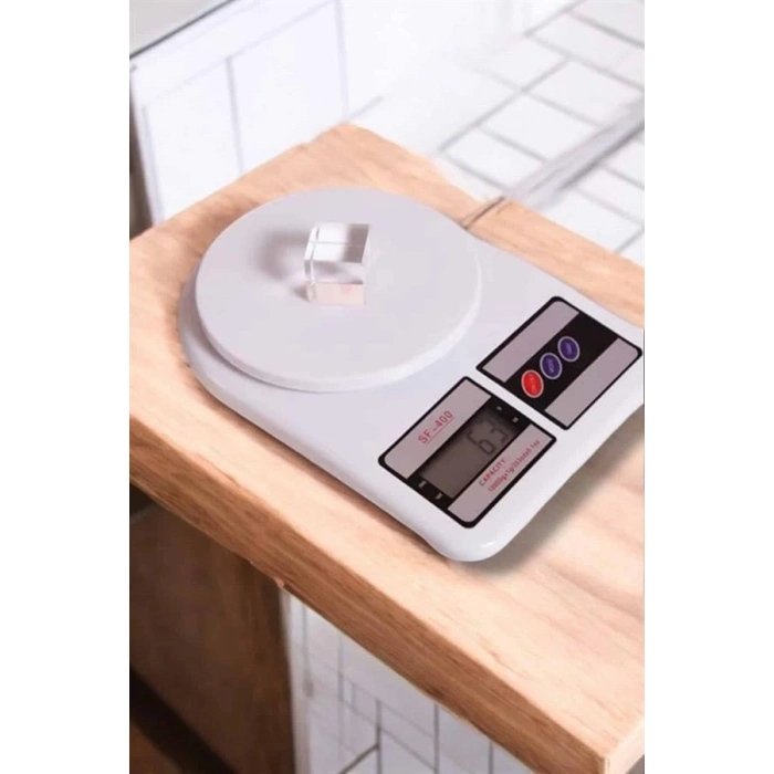 VipMarketim Kompakt Tasarım ve Tek Tuşla Sıfırlama Özelliğiyle Kullanımı Kolay Mutfak Tartısı