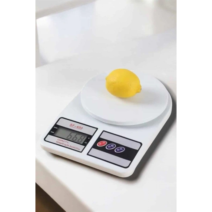 VipMarketim Kompakt Tasarım ve Tek Tuşla Sıfırlama Özelliğiyle Kullanımı Kolay Mutfak Tartısı