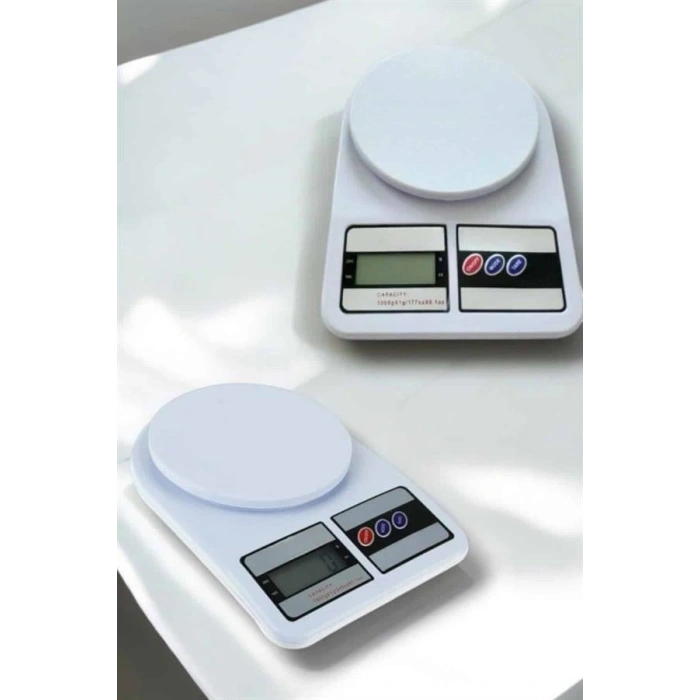 VipMarketim Kompakt Tasarım ve Tek Tuşla Sıfırlama Özelliğiyle Kullanımı Kolay Mutfak Tartısı