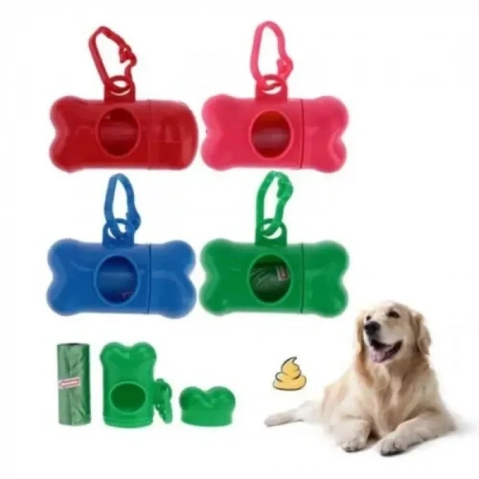 VipMarketim Köpek Dışkı Poşeti Seti (5+1 Kemik Aparatlı)
