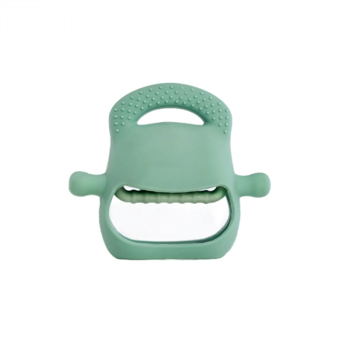 VipMarketim Koyu Yeşil Bebek Silikon Diş Kaşıyıcı