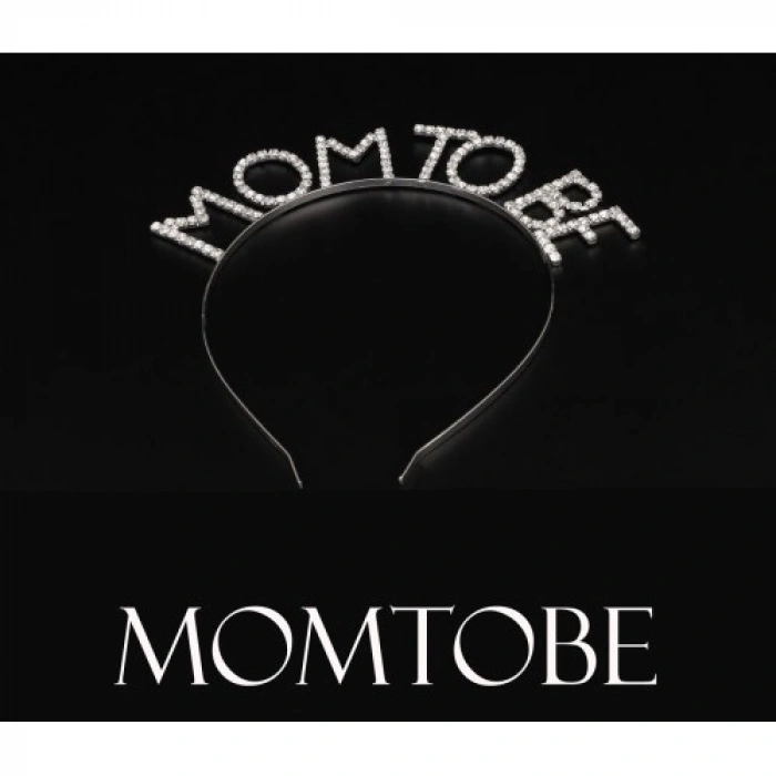 VipMarketim Kristal Taşlı Gümüş Renk Mom to Be Tacı Anne Tacı