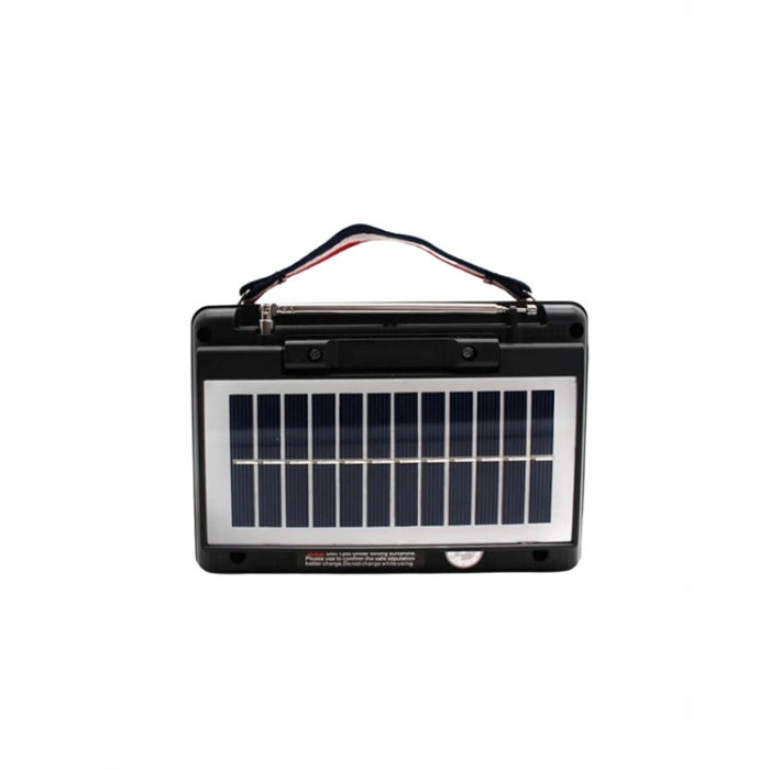 VipMarketim KTF-1428 Solar Panel Destekli Şarjlı Bluetooth Hoparlör – FM/AM/SW Radyo AUX ve TF Kart Girişli