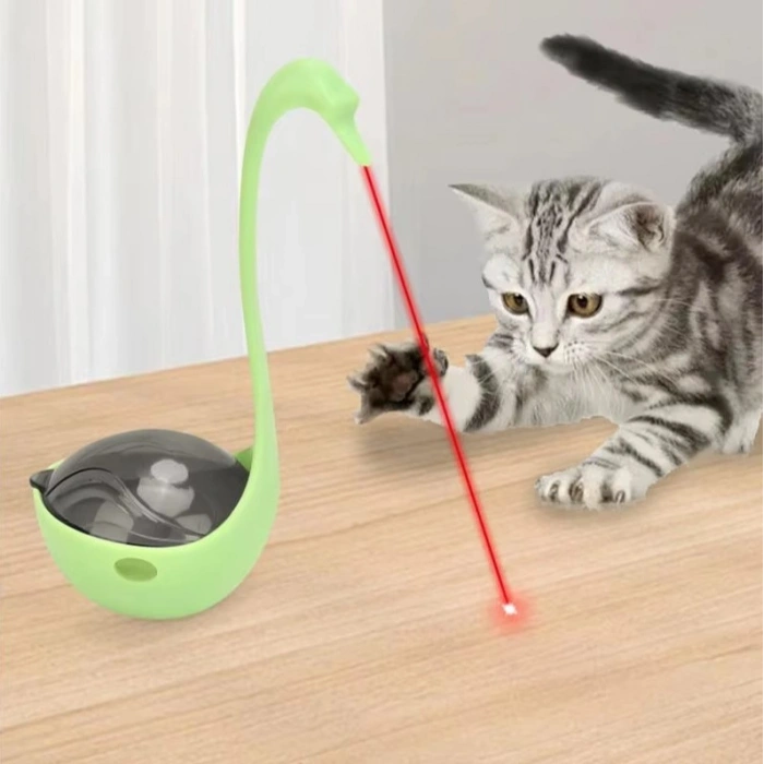 VipMarketim Kuğu Şeklinde Lazerli Kedi Oyuncağı