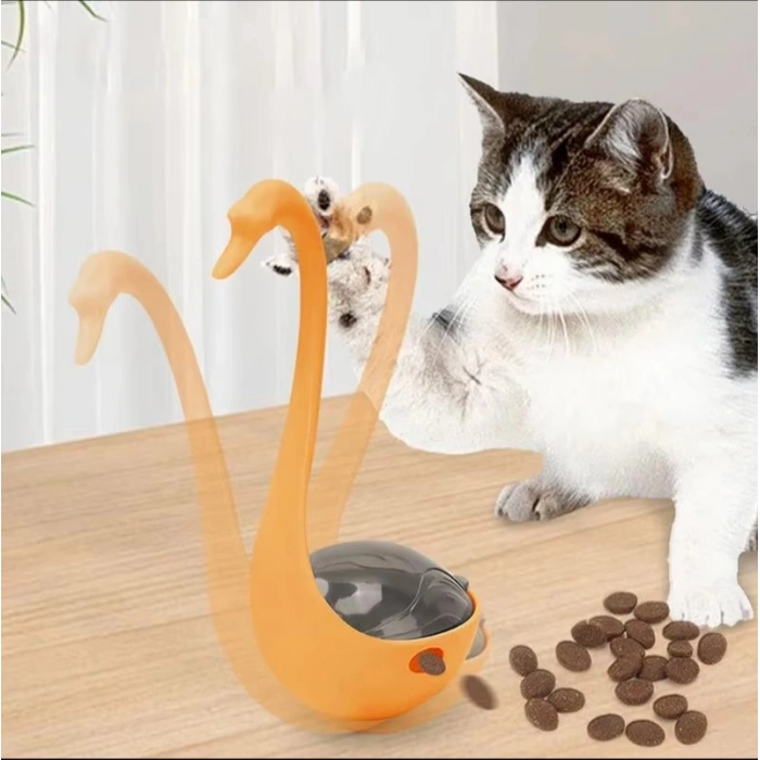 VipMarketim Kuğu Şeklinde Lazerli Kedi Oyuncağı