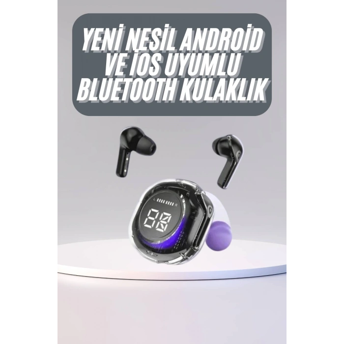 VipMarketim Kulak İçi Bluetooth Kulaklık ANC ENC Özellikli Şarj Göstergeli Kablosuz Kulaklık