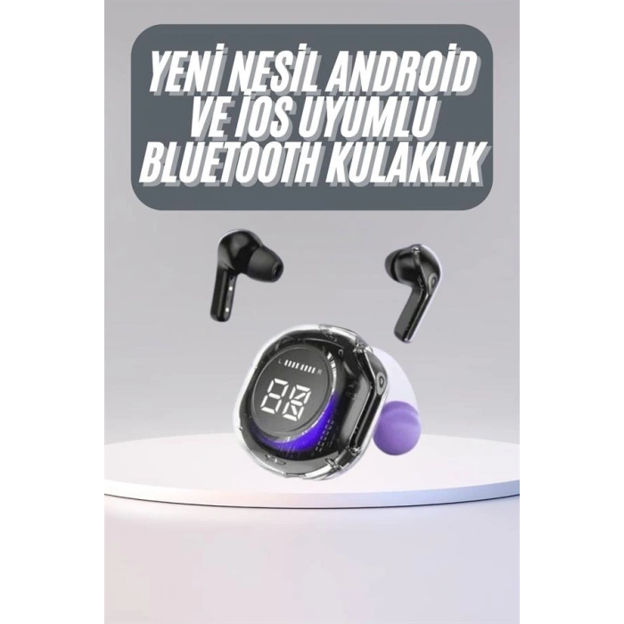 VipMarketim Kulak İçi Bluetooth Kulaklık ANC ENC Özellikli Şarj Göstergeli Kablosuz Kulaklık